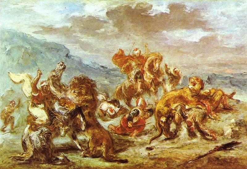 Lowenjagd, Eugene Delacroix